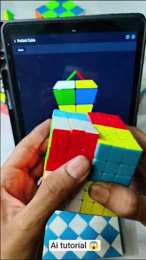 6by6 cube solve by using ai 😱 l ai tricks l #cube #shortclips #video