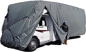 Budge Class C RV Cover Fits Class C RVs up to 36' Long (Gray, Polypropylene), 436" L x 105" W x 108" H (RVRB-35)