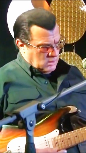 every single guitars. on Instagram: "Steven Seagal plays the blues 🐐 😂 🎸 *** #StevenSeagal #blues #comedy #meme #funny #guitar #stratocaster #fender #bluesguitar #live #song #musician"