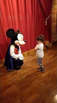 Meeting Talking Mickey - Disney World January 2018