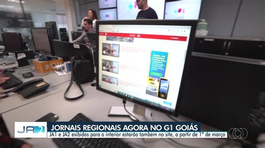 Jornais regionais da TV Anhanguera também vão estar disponíveis no g1 Goiás