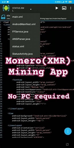 Android coding monero mining app on android phone - earn passive income | will it work ?