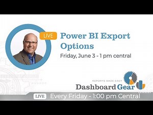 Power BI Export Options