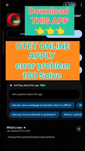 HOW TO DOWNLOAD OPERA MINI APP 2025।।#ytshorts #exam #shortvideo #education