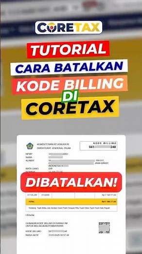 Tutorial on Canceling Billing Codes in CoreTax #Shorts #coretax #annualtax #ebilling