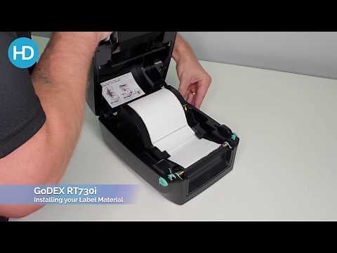 GoDEX RT730i - How to Instal label material