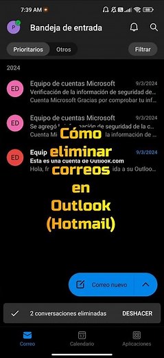 How to Delete Emails in Outlook (Hotmail) #shorts #outlook #hotmail