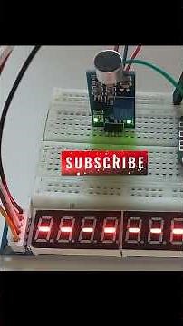 Sound visualizer with mic & max7219 7 segment display