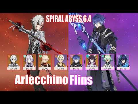 C0 Arlecchino & C0 Flins | Spiral Abyss 6.4/6.5 | Genshin Impact