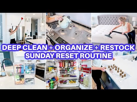 🏡 CLEAN WITH ME + ORGANIZE + HOUSE RESTOCK RESET | CLEANING MOTIVATION |JAMIE'S JOURNEY|SUNDAY RESET