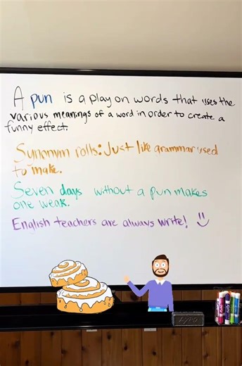 Synonym rolls: just like grammar used to make. #ela #englishspeaking #englishteacher #puns