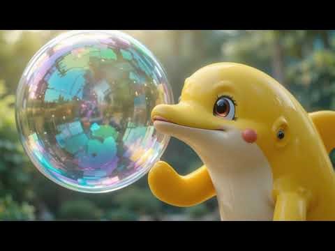 Five Colourful Dolphins Playtime! | A Fun 3D Cartoon Song for Kids | Underwater Adventure