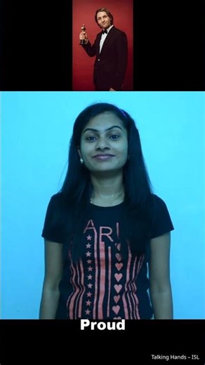 How to Say "Proud" in Sign Language | ISL | #Shorts
