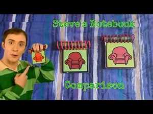 Blue's Clues Steve Notebook Comparison