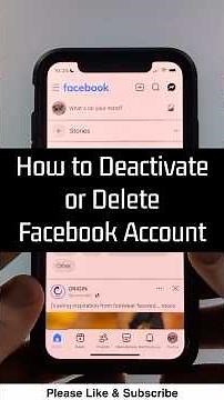 How to Deactivate or Delete Facebook Account