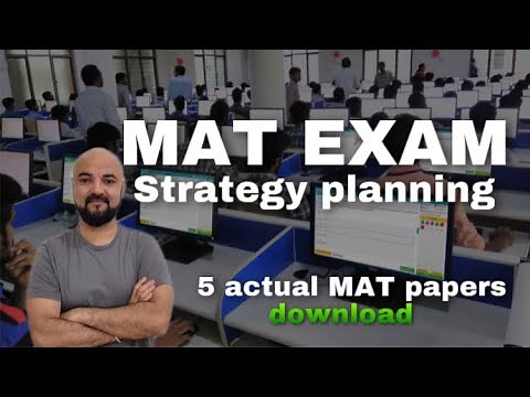 MAT Exam Strategy Planning & Target JBIMS | 5 Actual MAT Papers Download PDF