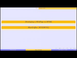 Developing a Web Page in HTML5 using BlueGriffon | HTML #02