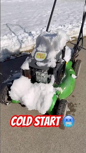 How to properly cold start Kyle 2.0! Follow for more tips and tricks… #coldstart #lawnmower #mower