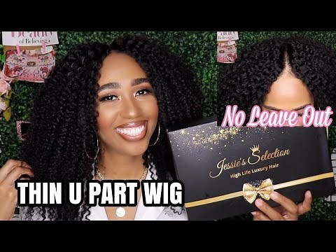 SCALP!😱 Thin U Part Wig Tutorial+Review | Kinky Curly Wig | Jessie's Selection