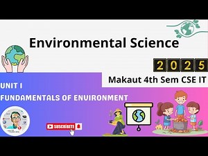 Ch 1 : Fundamentals of Environment▶️Environmental Science Makaut CSE IT 4th sem #makaut #cseit #evs
