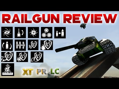 Tanki Online - RAILGUN REVIEW | Every Alteration + Skins + Shot Effects |