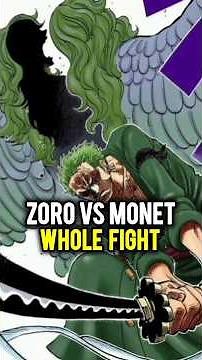 Zoro VS Monet's whole fight | One Piece