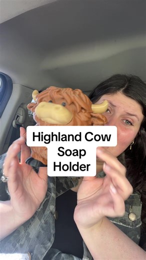 Cute Highland Cow Hand Soap Holder - 3D Printed Decor