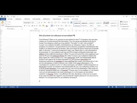 Comment utiliser le correcteur d'orthographe?
