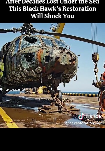 Incredible Black Hawk Restoration After Decades Underwater