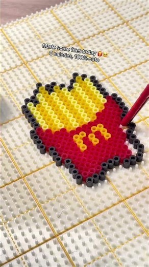 Fries Pixie Beads 🍟 Cute Fast Food Bead Charm