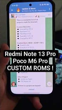 Redmi Note 13 Pro - Custom Roms ! #customroms