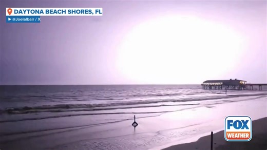 14K views · 121 reactions | ⚡ ZAP: A brief but vibrant video captured in Florida on Tuesday shows the moment a massive lightning strike lit up the night sky. #florida #severewx #lightning #FoxWeather | FOX Weather | Facebook