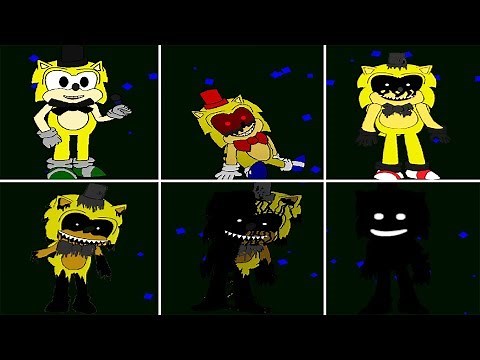 Five Nights at Sonic's 5 - All Animatronics And Jumpscares (Extras)