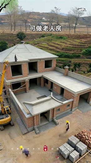 How to build a self-built rural house in a Chinese-style two-story courtyard, villa design, home