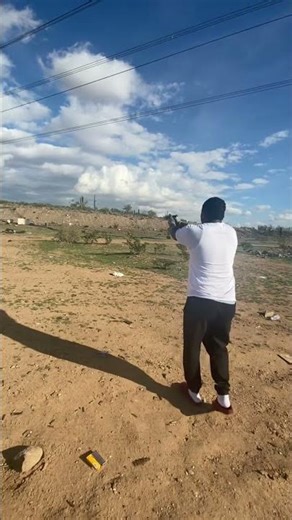 Outside at the outside, range shooting 57 Ruger cop or drop ✅💰￼