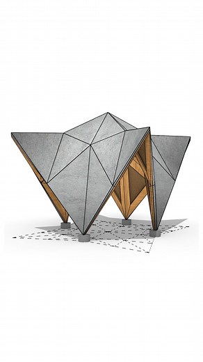 Parametric House | In this Grasshopper tutorial, you will learn how to model and simulate a foldable, origami-based pavilion by using the Crane plugin. More... | Instagram