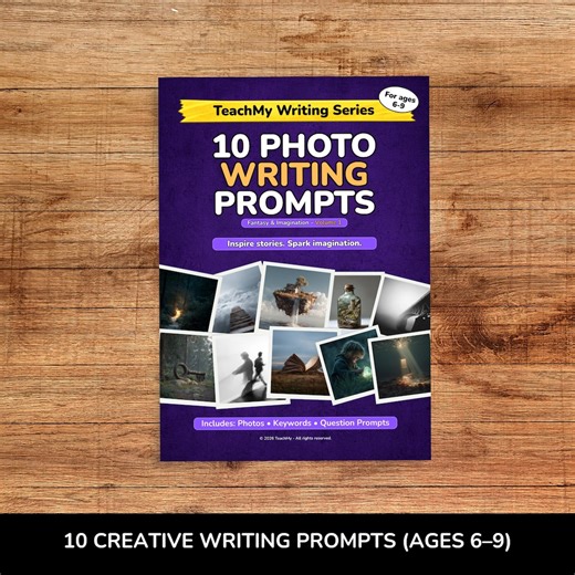 10 Fantasy Photo Writing Prompts (ages 6-9) With Keywords and Questions, Printable PDF Digital Download, Reluctant Writers Literacy Resource - Etsy