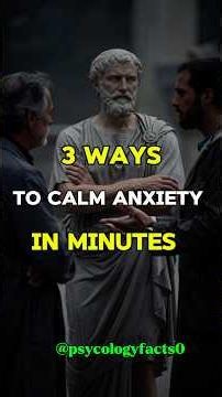 3 Ways to Calm Anxiety in Minutes #motivation# #masteringdiscipline