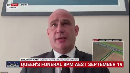 Former Royal protection officer Simon Morgan says the state funeral of Queen Elizabeth II is going to be the biggest policing operation in UK history. Watch the full episode at www.skynews.com.au/flash | Sky News Australia