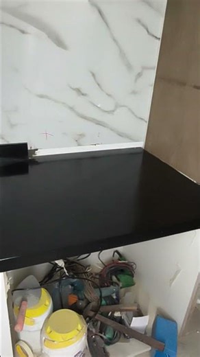 black galaxy granite installation #granite #arizonasmallbusiness #backsplash
