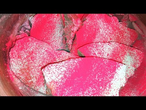 Red Jumbo Chunks ♥️ Super Crunchy & Dusty Crumble | Ultra Satisfying ASMR 💨✨