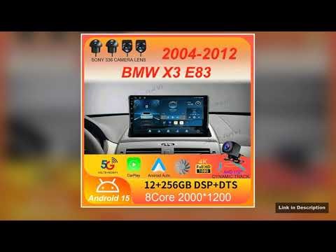 For BMW X3 E83 2004 2005 2006 2007 2008 2012 Car Radio Android 15 Navigation GPS Multimedia Player