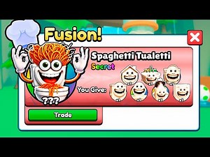 *NEW* Spaghetti Tualetti Fusion Update in Brainrot Evolution! (Roblox)