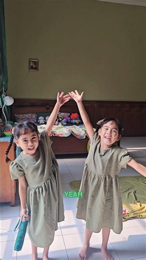 MARIE BELLA SEHARIAN DI KAMAR SERBA HIJAU😱 #shortvideo #mariebellatwins #minivlog #twins