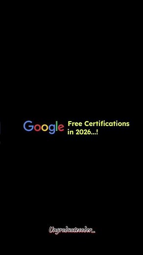 Google FREE Certification 2026 😱Don’t Miss This#GoogleCertification #FreeCertification #SkillUp2026