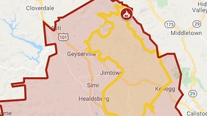 Map: New Kincade Fire evacuations in Sonoma County