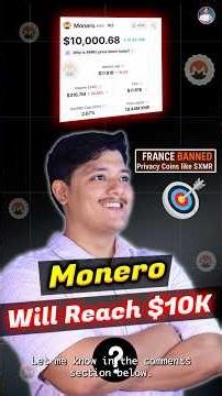 $XMR Monero Will Reach $10k? Price Predictions 🚀 #PrivacyCoins #monerocoin