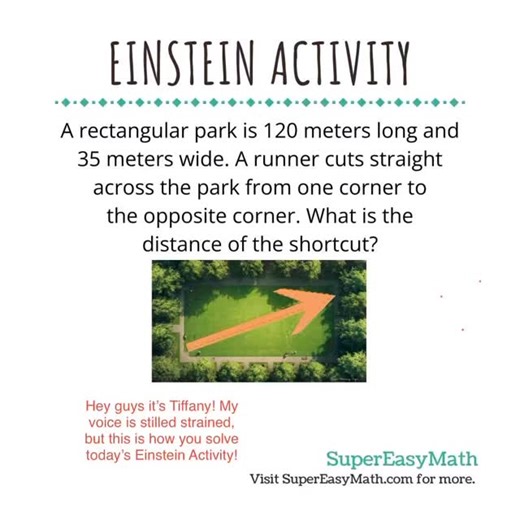 Supereasymath on Instagram: "What is the distance? #math #einsteinactivity #supereasymath #balance #pythagoras"