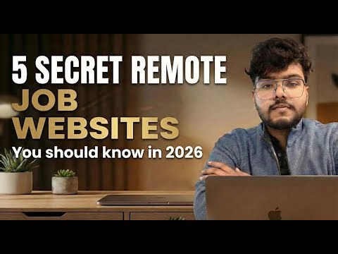 5 Secret Remote Job Sites You should know in 2026 | Apply For Remote Software Engineer/Developer