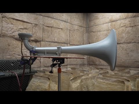 Horn used at the Super Bowl made by Two Rivers company Kahlenberg Industries
